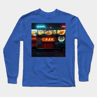 Cyberpunk Tokyo Ramen Food Truck Long Sleeve T-Shirt